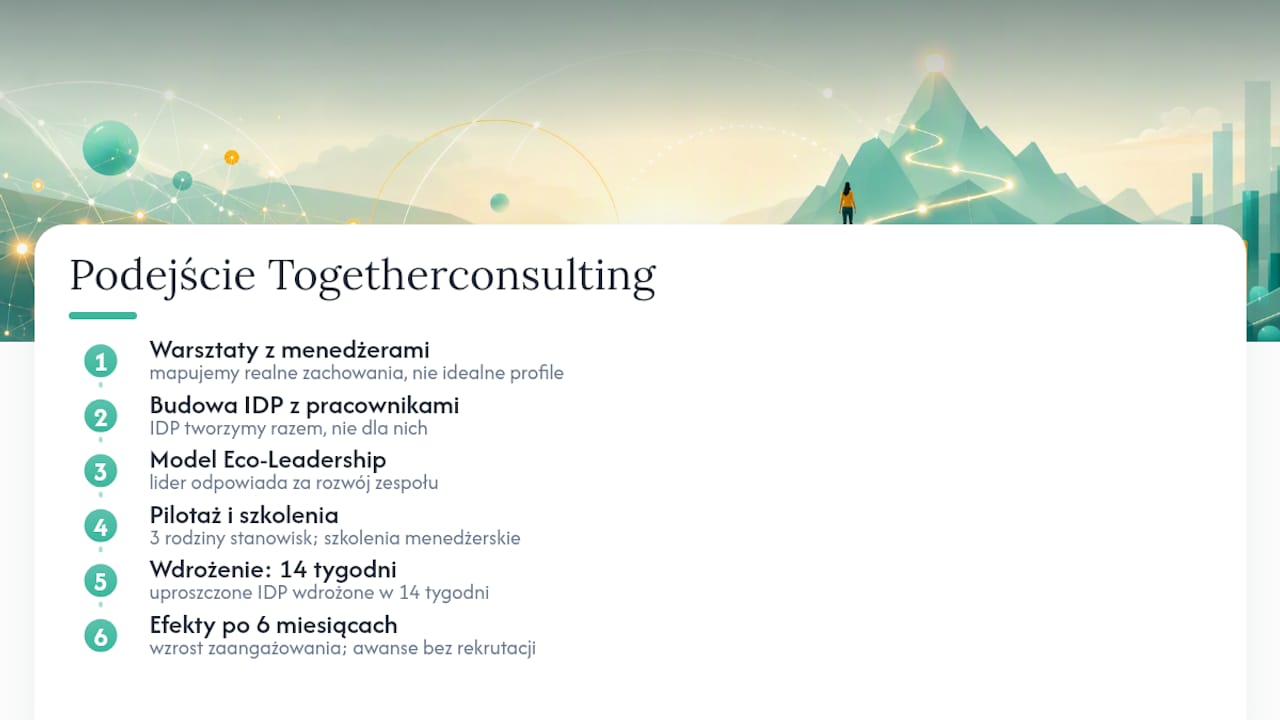 Jak Togetherconsulting podchodzi do wdrożeń ścieżek kariery? — overview diagram