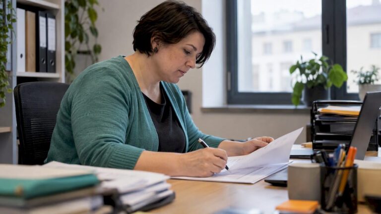 Ekspertka analizuje projekt polityki dotyczącej sztucznej inteligencji